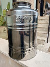 SANSONE - Contenitore per Olio in acciaio inox - 50 Lt