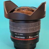 Samyang 8mm F3.5 UMC Fish-eye CS II per NIKON