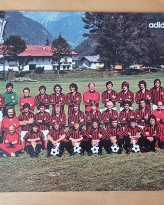Cartolina Milan '77/'78 - autografata