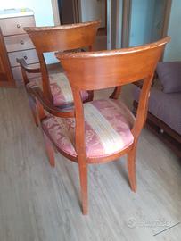 sedie tessuto damascato