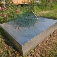 vasca in acciaio 180x150x40