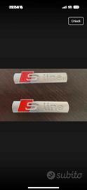 Coppia logo Audi Sline originale