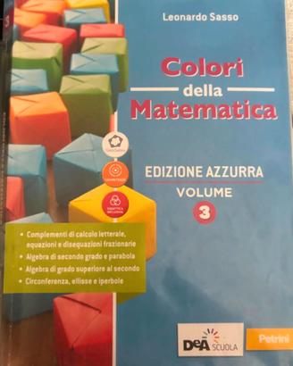 Colori della matematica - Edizione Azzurra Vol.3