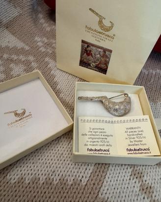 Spilla in argento 925 - artigianale Volterra