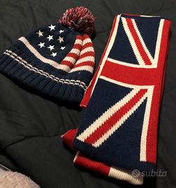 Sciarpa e cappello bandiere