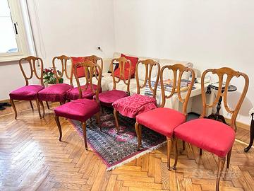 8 sedie in stile e tanti mobili eleganti