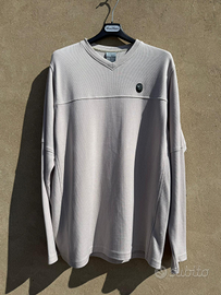 T-shirt Nike Grigia Scollo a V - Taglia M