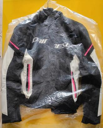 Giacca Moto Dainese Air Frame D1 Nero/Bianco/Rosa