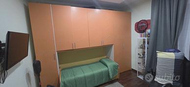 Cameretta Moretti Compact a ponte con letto