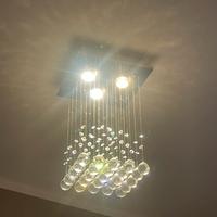 Lampadario moderno a led con cristalli