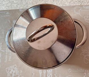Pentola in acciaio inox 18/10 con coperchio