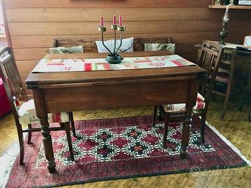 tavolo a libro antico