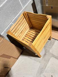 Fioriera in legno