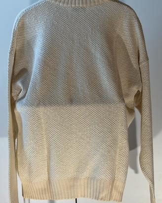 Maglione in cotone girocollo Lacoste nido d’ape XL