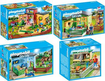 4 set Playmobil (6140, 9275, 9276, 9277)