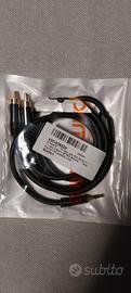 Cavo Audio Jack 3.5mm a 2 RCA Primewire - 1 m