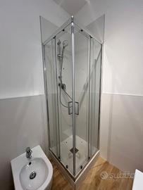 doccia vetro 70cm x 70cm nuova