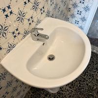 Lavabo colonna + rubinetto e sifone