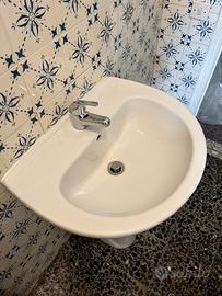 Lavabo colonna + rubinetto e sifone
