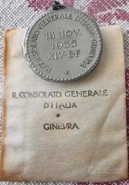 Medaglia del 1935 "AURUM PRO FERRO"