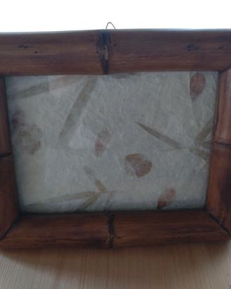 Cornice in legno canna di bambù - Nuova