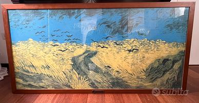 Quadro stile Van Gogh con cornice in legno