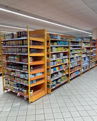 scaffalatura intrac colore arancione