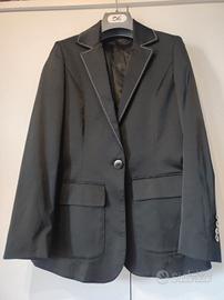 Blazer Pierre Cardin in raso nero 