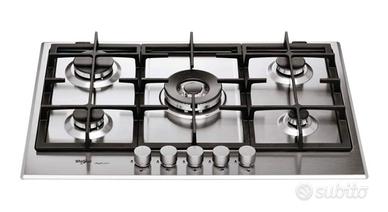 piano cottura gas 5 fuochi Whirpool 