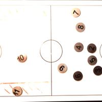 Lavagna magnetica con campo da calcio