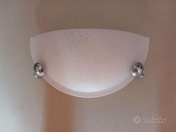 Applique da parete rosa mezzaluna nuova