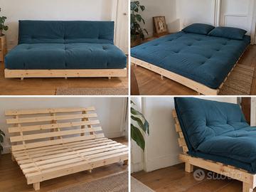 Futon / divano 140x 195 massello nuovo