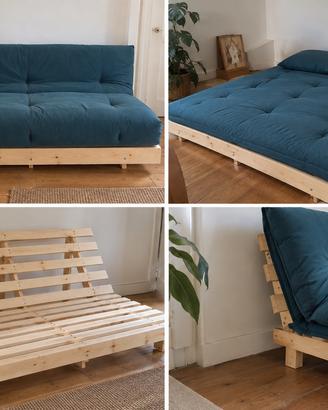 Futon / divano 140x 195 massello nuovo