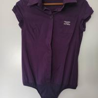 camicia body donna borgogna 