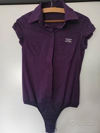 camicia body donna borgogna 
