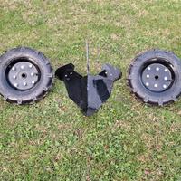 kit ruote + assolcatore motozappa