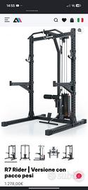 ATLETICA  Half Rack con lat machine 125kg + T bar