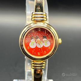 Orologio Bangle Vintage Natalizio con Pupazzi