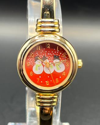 Orologio Bangle Vintage Natalizio con Pupazzi