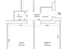 Trilocale in palazzo in semicentro