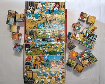I Puffi cubi The Smurfs Clem Toys Peyo 1982