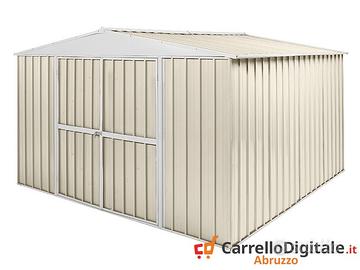 Box in Acciaio da giardino 360x345cm avorio