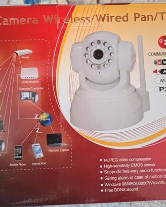 telecamera IP wireless colore bianco