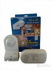 sensore + campanello "Kit accoglienza"senza fili