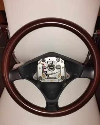 Alfa 156 volante e consolle in legno 