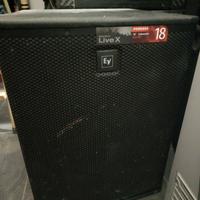 Subwoofer 18" Electrovoice professionale  amplific