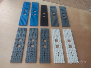 LEGO 10 BASI PER VAGONI FERROVIA E FINESTRINI