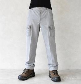 Pantalone uomo cargo multitasche da lavoro, tg 56