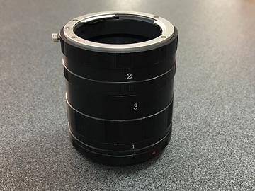 Set 3 tubi di prolunga meccanici per Nikon