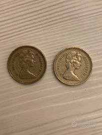 One pound Elisabeth II decus et tutamen 1983